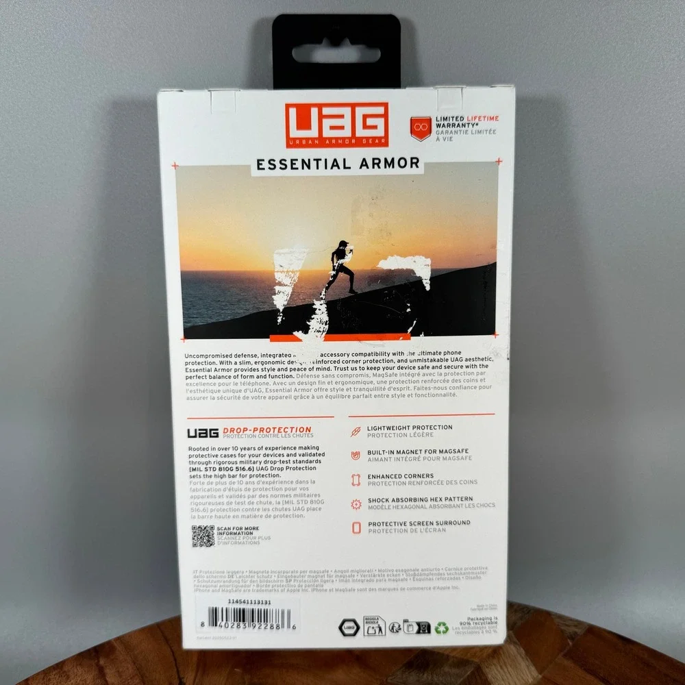 UAG Essential Armor MagSafe Case for iPhone 17 Pro Max Black Translucent